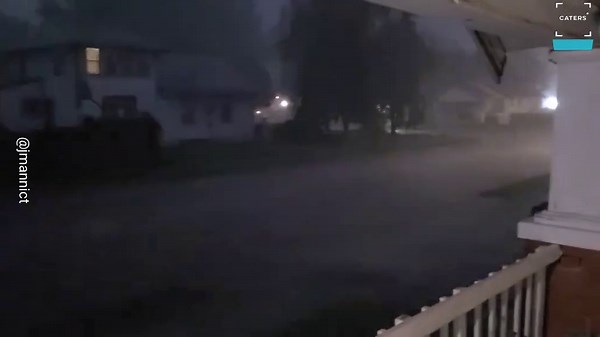 Severe Storms Batter Kansas With Hail and Record Winds