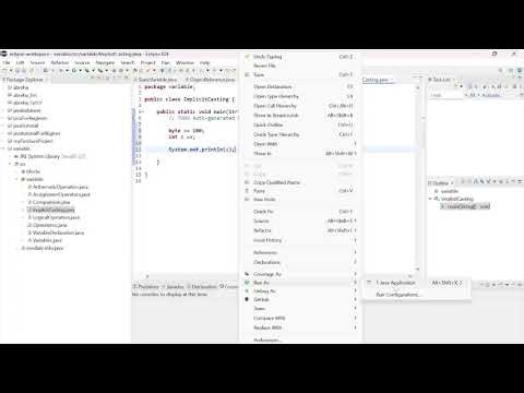 java for beginners in Amharic Implicit casting