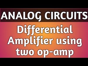 Differential amplifier using two op-amp