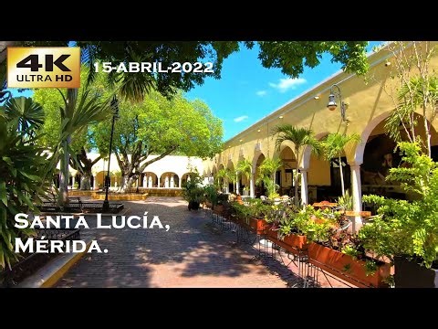 Caminata en el parque e iglesia del barrio de Santa Lucía Mérida