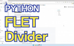 Python Flet 布局控件之 Divider