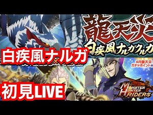 【MHR】白疾風ナルガクルガ初見LIVE！【龍天災白疾風ナルガクルガ超級・極級】【モンハンライダーズ】【モンスターハンターライダーズ】