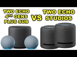 2 Echo 4th Gens PLUS Subwoofer VS 2 Echo Studios SOUND TEST