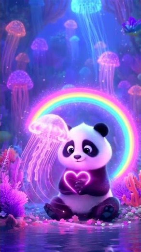 Neon Panda & The Magical Pink Jellyfish | Heart Glow Adventure