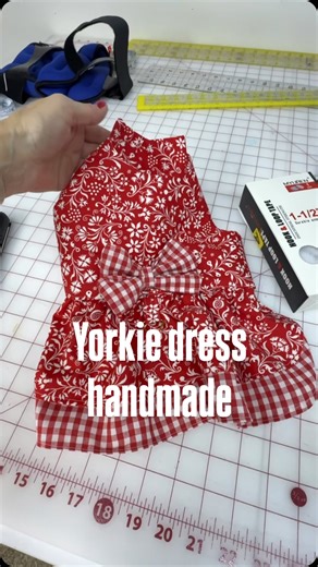 Cindy Allen on Instagram: "Sewing dog clothes is a lot of fun! This Pattern is so perfect and this is my second one! Etsy shop owner named Natalia at Cutefashiondog. Link in my Bio! #yorkies #yorkieclothes #sewing POLL: Do you Sew?"