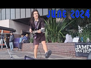 AC/DC - Big Gun LIVE June 2024 by Angus Young Street Performer (Part 16)