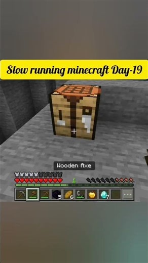 slow running Minecraft Day-19 🐢|#shortvideo #minecraft