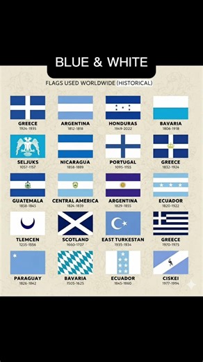 Blue & White Flags 🌍