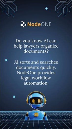 AI helps lawyers organize documents.