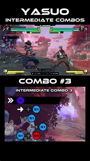 Yasuo Intermediate Combos #2XKO #Guides