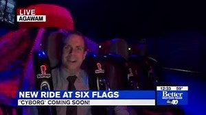 We are also THIS excited about THIS ride! Who else is excited about Cyborg Hyper Drive?🤪🤙 | Six Flags