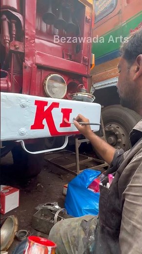 Street Artist Creates AMAZING Hand Paint Calligraphy on Truck?