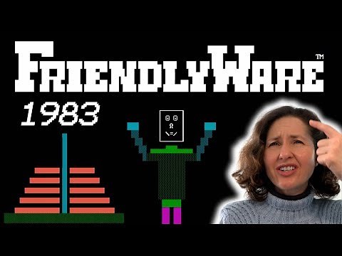 Mum Tries Out Friendlyware (1983) on PC-DOS 2.0 (1983)