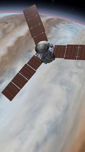 27K views · 154 reactions | NASA’s Juno spacecraft just captured these stunning photos of Jupiter’s clouds. The photos were then enhanced to depict the colors that the human eye would see from the vantage point of the spacecraft. #Juno #Jupiter #NASA | Seeker by The Verge | Facebook