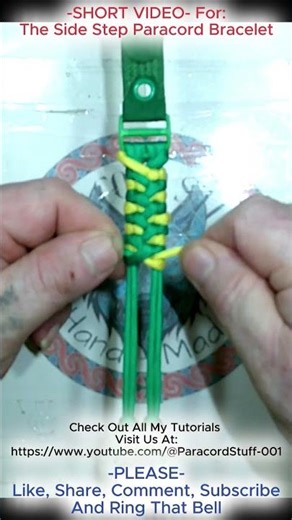 SHORT VIDEO For: The Side Step Paracord Bracelet #paracordbracelet #shortvideo #sneakpeek #diy