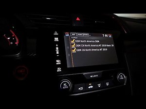 Honda Civic Type R FK8 - Factory Navigation Maps Update Process