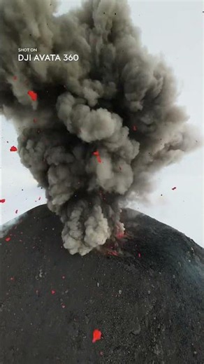 Into the Eruption. Still Flying. | DJI Avata 360