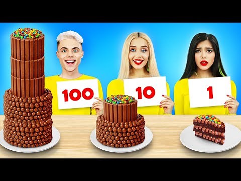 100 Layers of Chocolate Food Challenge | Yummy Food War with Chocolate for 24 HRS by RATATA