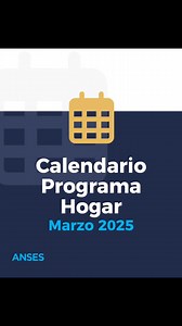 👉 A partir del 12 de marzo, comenzará el calendario de pagos del Programa Hogar. 🔗 Para más información, ingresá en https://www.anses.gob.ar/programa-hogar #ANSES #ProgramaHogar | Potenciar Trabajo,AUH , AUE ,jubilación