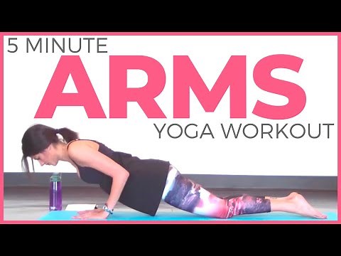 5 minute Power Yoga Workout for TONED ARMS