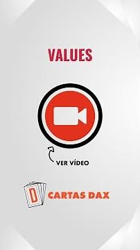 VALUES en DAX · Cartas DAX