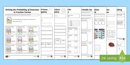Chance and Probability as Fractions Resource Pack