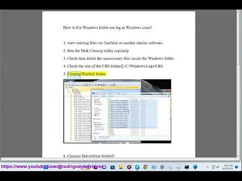 Fix Windows folder too big in Windows issue