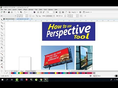 How to use perspective tool in CorelDraw