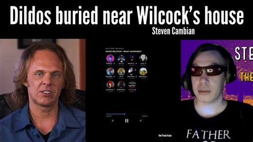 Steven Cambian speaks on a box of dildos being buried near David Wilcock's homeCambian encouraged this behavior to challenge Wilcock's claims of being psychicIn light of Wilcock's suicide, discussions around this kind of behavior are circulating Cambian was very critical of Wilcock's "scams"
