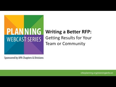 Writing a Better RFP: Getting Results for Your Team or Community