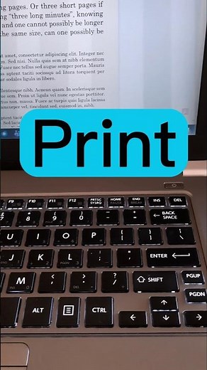 How to Print l Shortcut l Ctrl+P