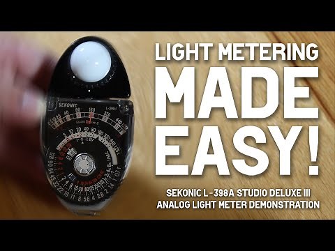 LIGHT METERING MADE EASY! Sekonic L 398A Light Meter Demonstration