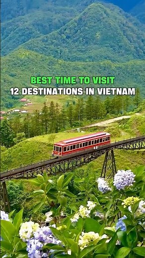 When is the BEST Time to Visit Vietnam? (12 Destinations) #shorts