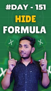Hide Formula In Excel 😱 Learn Microsoft Excel while scrolling 😀 Follow:- @excel.solution_ For More Excel Tips and Tricks 👍 �. . . Follow For More Useful Content Like This #excelsolution . . . -------------------------------- Keywords :- Excel, Excel Formula , MS Excel, MS Excel Tips and Tricks, MS Excel Shortcut Keys, Microsoft Excel, MS Excel Training, MS Excel Formulas, Excel Tips, Excel Tricks, Excel Tutorials, Excel Video, Excel Tips Hindi, Productivity, Corporate, Accounting, Finance, Wo