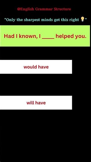 English Grammar Practice | Inversion + Conditionals #learnenglish #englishgrammar
