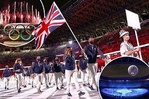 Tokyo 2020 Olympics: Team GB fly flag for Britain in stadium with no fans