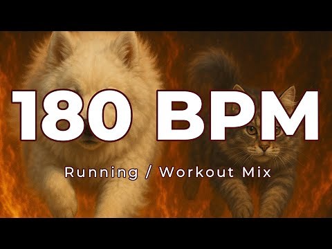 180 BPM Running Music | 1 Hour | Metronome Synced | Rock, Punk, Metal | Workout Motivation