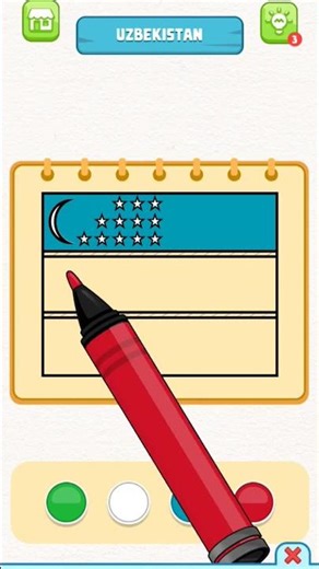 Flag of Uzbekistan 🇺🇿 #colors #drawing #flag