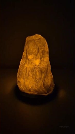 Crystal Lamp using Tissue Paper #art #viral #trending