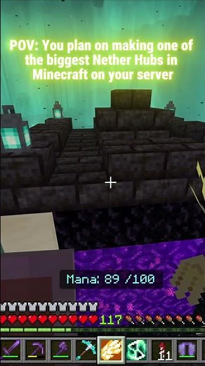 Making a HUGE Nether Hub (Minecraft)