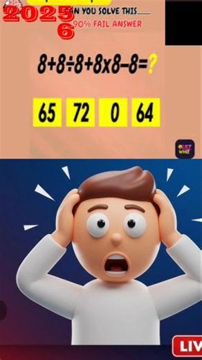 Brain test #mathpuzzle #bodmas #shorts