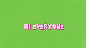 Download simple text animation with green screen background for free