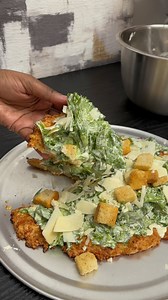 🤔 Healthy or Nah? Would you try this viral chicken Caesar salad pizza recipe? 😋🔥⁣ ⁣ “Pizza Dough” - Ground Chicken ⁣ - 1 egg ⁣ - 1 tbsp garlic salt ⁣ - 1 cup shredded Parmesan ⁣ - 1 cup grated Parmesan ⁣ - 1 tbsp white pepper ⁣ - 1 tbsp adobe seasoning ⁣ - 1 tbsp onion powder ⁣ ⁣ Homemade Caesar Dressing ⁣ - 1/2 cup Dijon mustard ⁣ - 1/2 cup mayo ⁣ - 1 tbsp unsweetened almond milk ⁣ - One whole lemon ⁣ - 1 tbsp garlic salt ⁣ - 1 tbsp white pepper Toppings ⁣ ⁣ - Romaine lettuce ⁣ - Parmesan ch