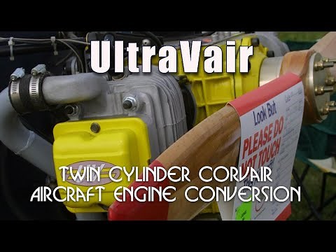 UltraVair, 35 HP, Twin Cylinder, 4 Stroke, Corvair aircraft engine conversion.
