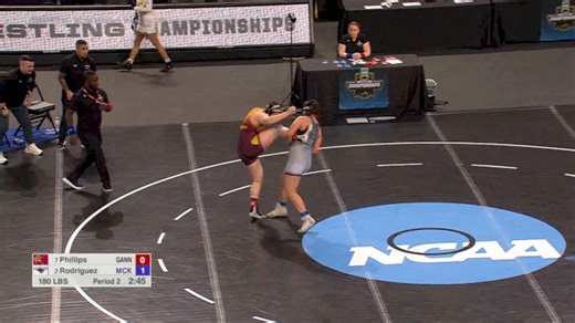 180 lb quarterfinal, Destiny Rodriguez vs Isabella Phillips, Gannon