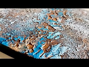 Mastering TEXTURED ABSTRACT Art on Canvas / ACRYLIC Tutorial / Palette Knife Painting