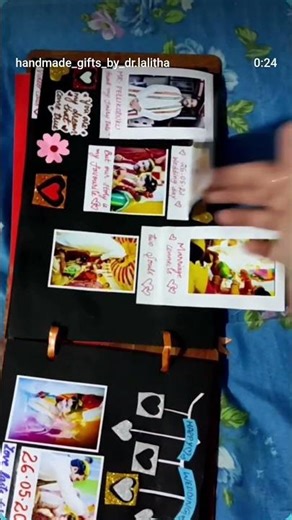 Customized scrapbook album as Birthday/Anniversary gifts #scrapbook #scrapbookalbum #diycrafts #diy