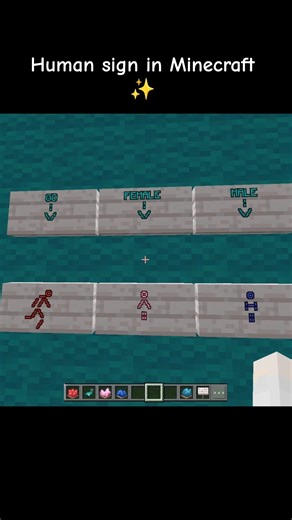 how to make human signs in Minecraft | #minecraft