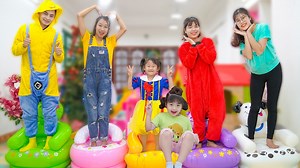 938K views · 9.6K reactions | Presents 5 Little Monkeys, a popular children’s rhyme about five naughty monkeys who jump on the bed and get into trouble, for your kid to watch and sing along! | Ly LY ToysReview | Facebook