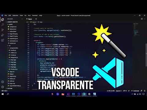 How to Activate the Glass Theme in Visual Studio Code with Vibrancy ✨ Transparent Effect in VSCode ✨